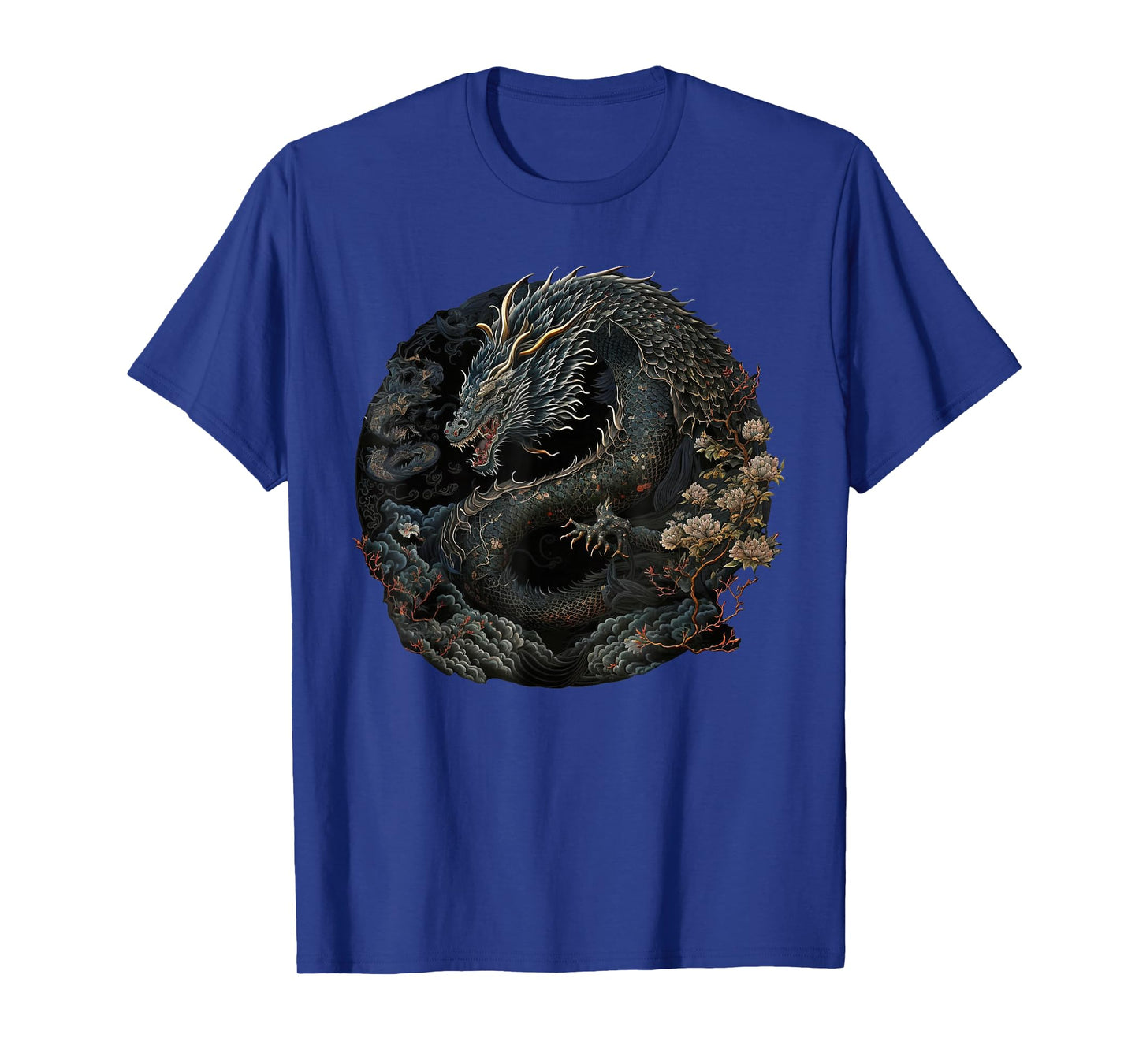 Japanese Art Dragon Japan Chinese Asian Graphic Print T-Shirt