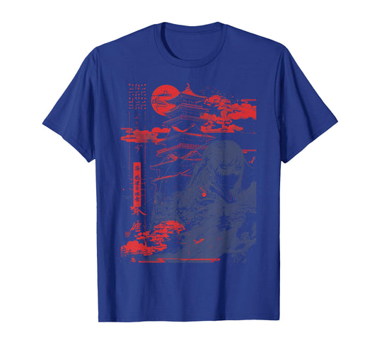 Anime Japanese Goth Castle Demon Manga Samurai Warrior T-Shirt