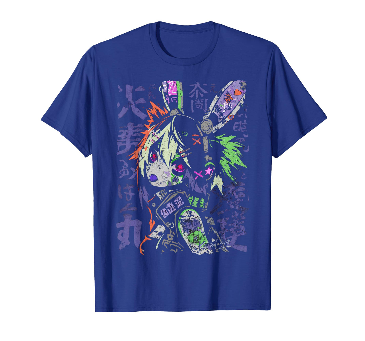 Japanese Streetwear Cyberpunk Y2K Techwear Retro Manga Anime T-Shirt
