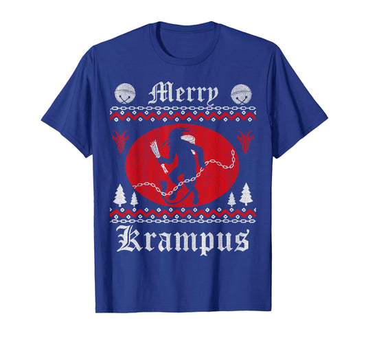 Krampus Merry Christmas Horror Evil Goth Occult Scary Devil T-Shirt