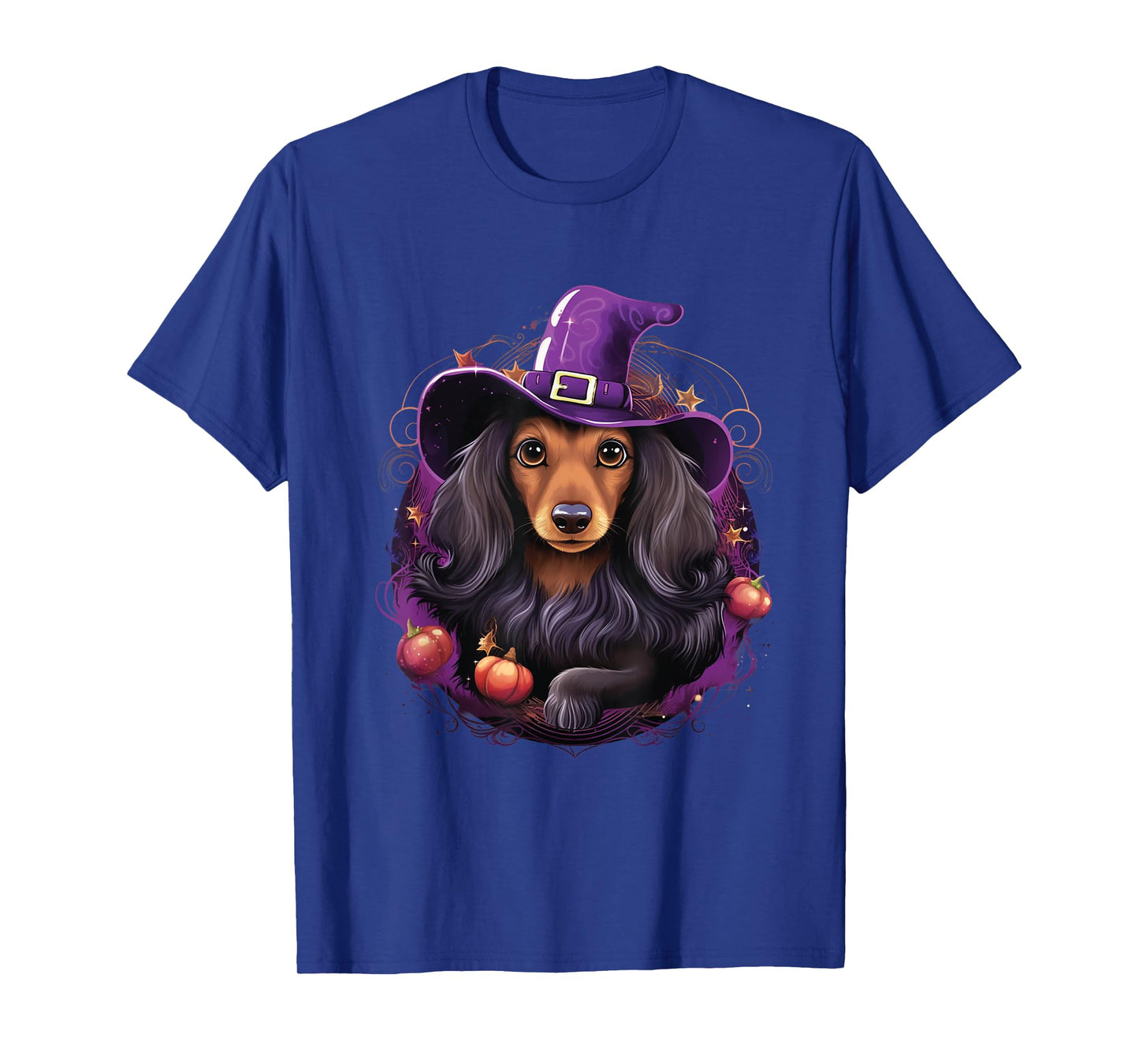 Cute Witch Funny Dachshund Halloween Costume Dog Lover T-Shirt for Men Women Kids