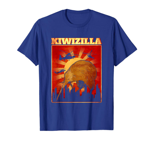Kiwi Bird New Zealand Bird Lover Kiwizilla T-Shirt