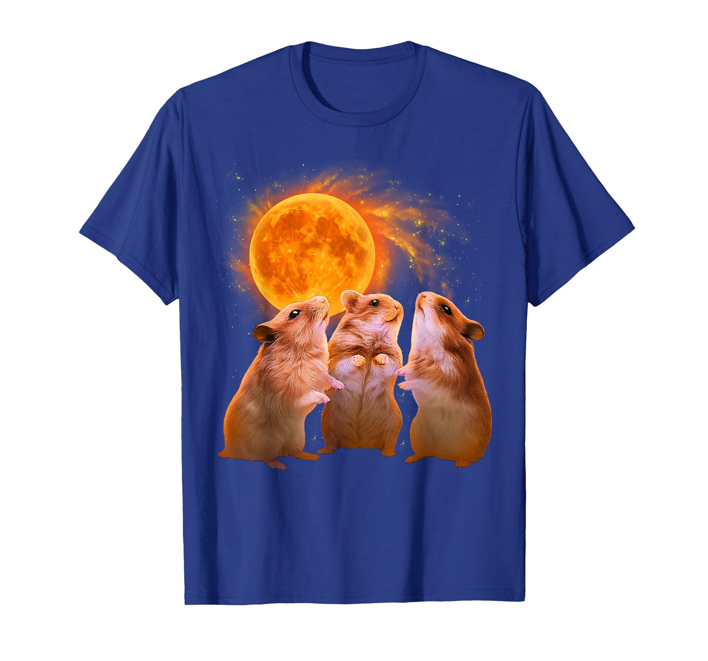 Hamsters Howling at the Moon Funny Hamster T-Shirt