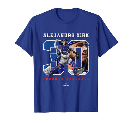 Number and Portrait Alejandro Kirk Toronto MLBPA T-Shirt