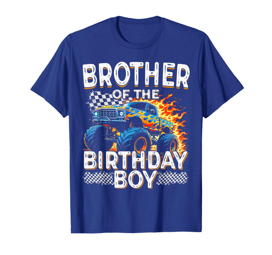 Brother of the Birthday Boy Funny Monster Truck Birthday T-Shirt