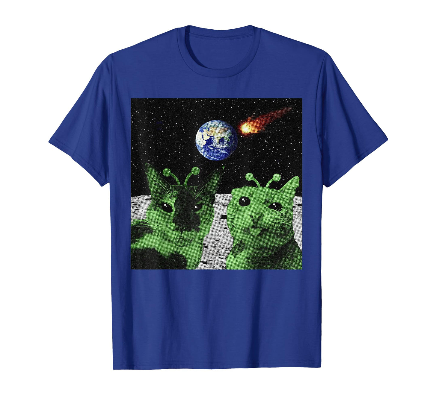 Cat UFO Y2K Cats Alien Selfie Funny Cat Gifts for Men Women T-Shirt