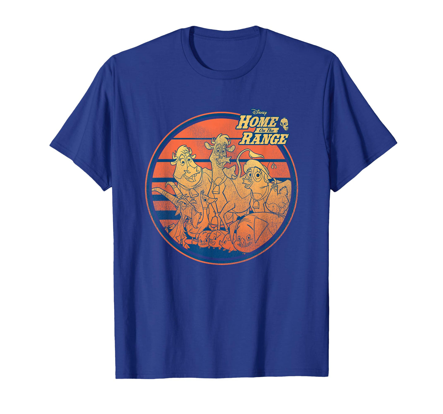 Disney Home on the Range Characters Retro Stripes T-Shirt