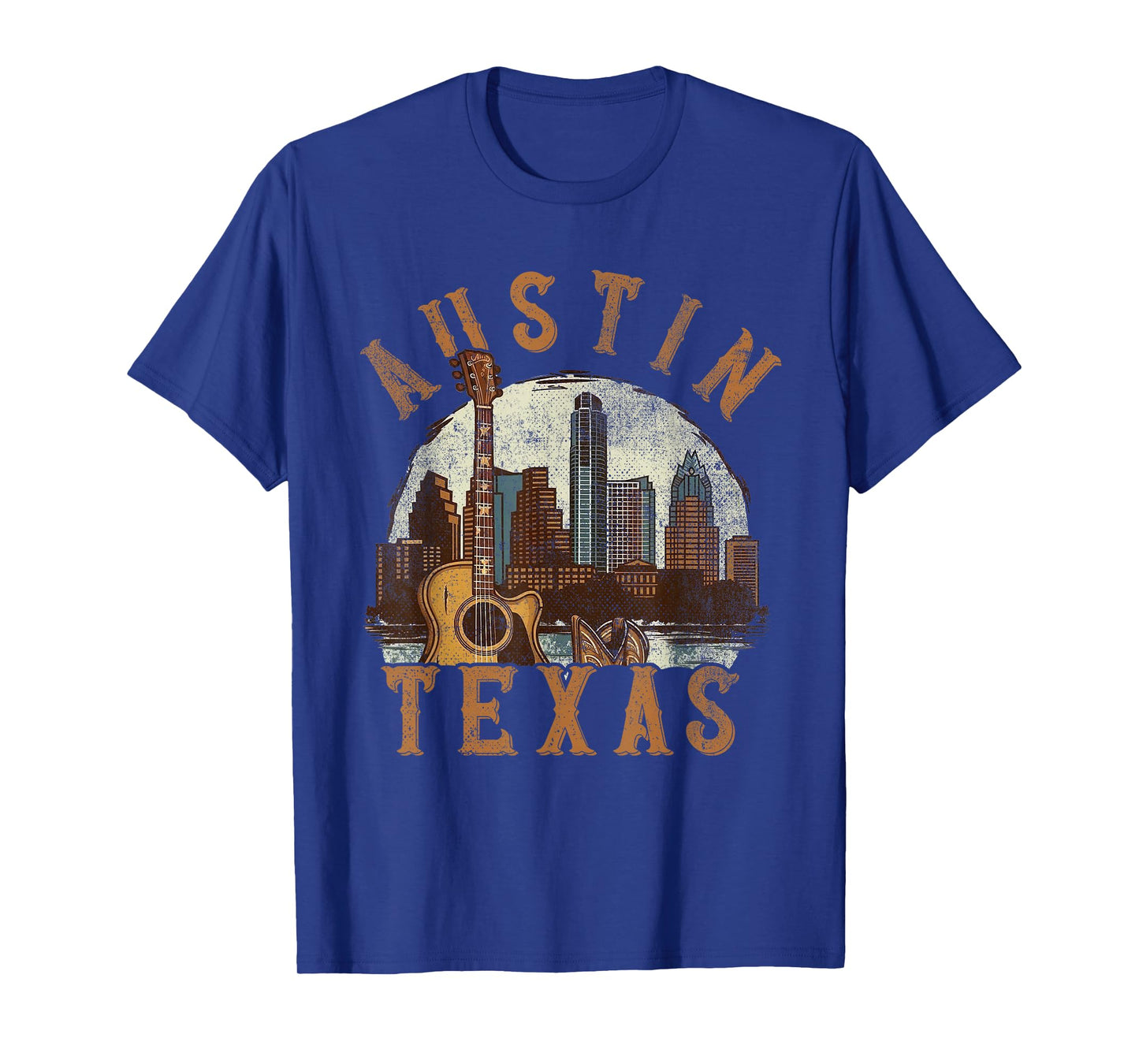 Austin Texas TX | Guitar Skyline T-Shirt