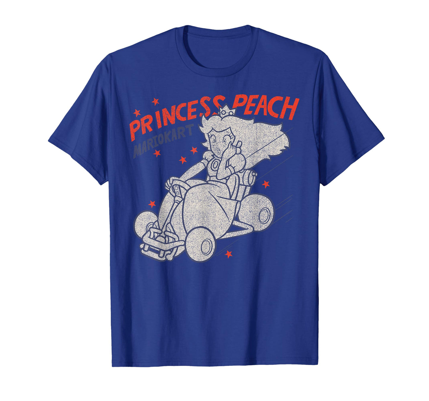 Mario Kart Princess Peach Surprised Outlined Poster T-Shirt