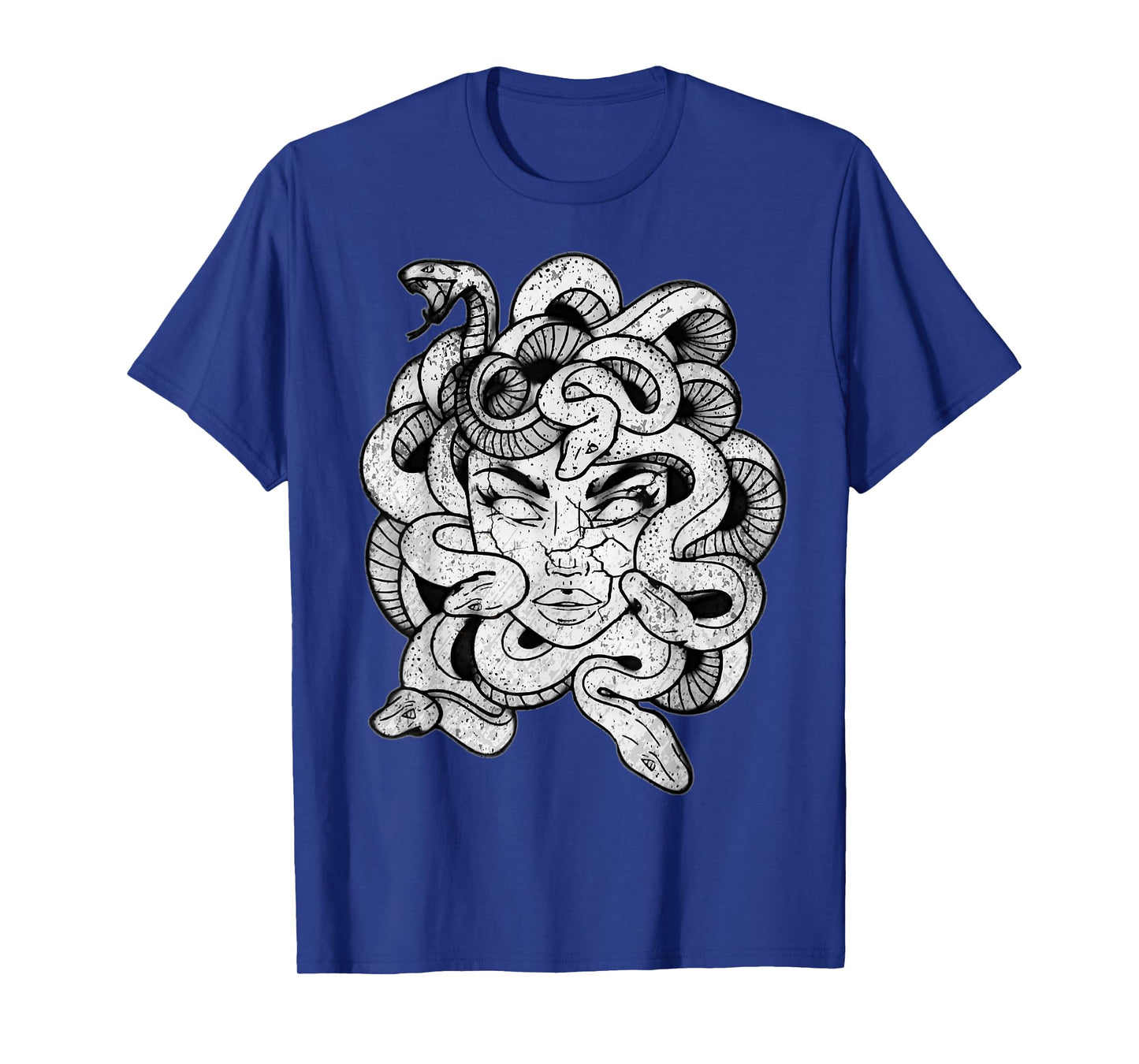 Medusa Black & White Stone Statue - Greek Mythology Medusa T-Shirt