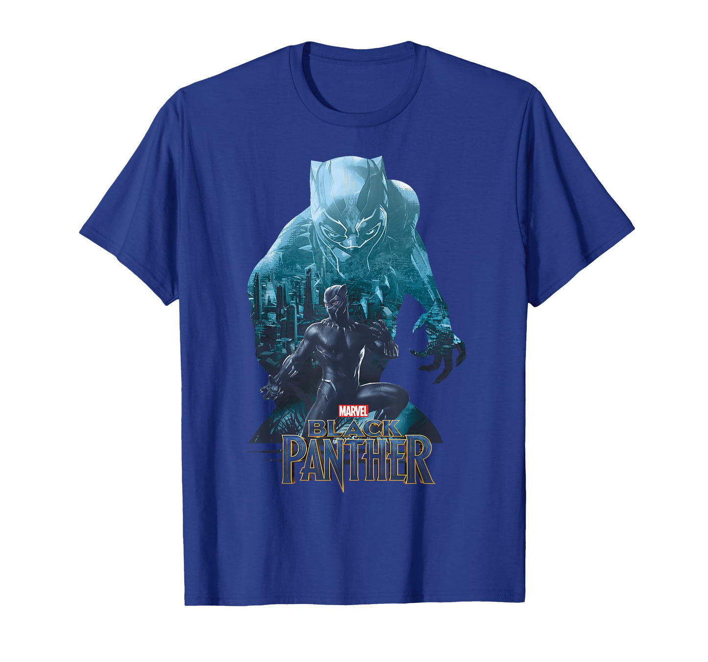 Marvel Black Panther Movie Wakanda City Silhouette T-Shirt T-Shirt