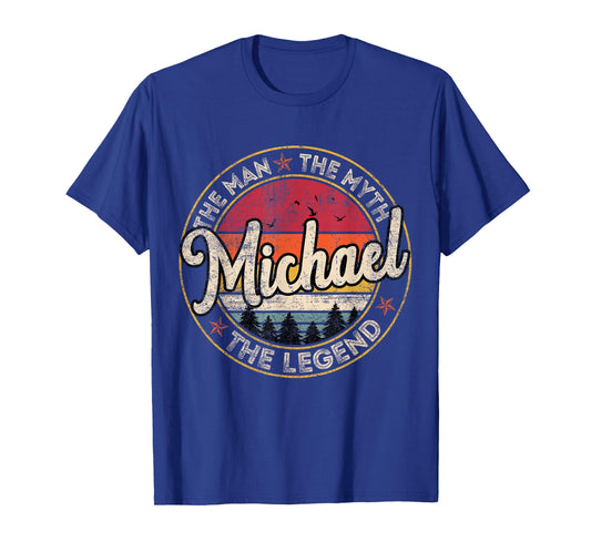 Michael The Man The Myth The Legend Personalized Name T-Shirt