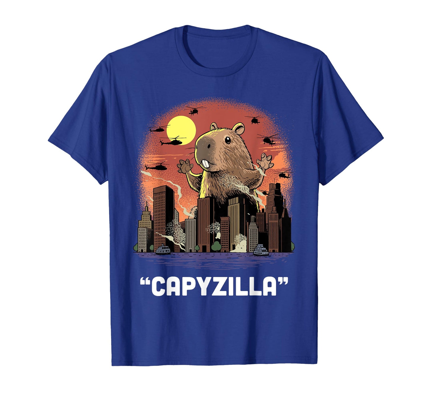 Capybara Shirt Funny Kaiju Caybara Monster Rodent Capyzilla T-Shirt