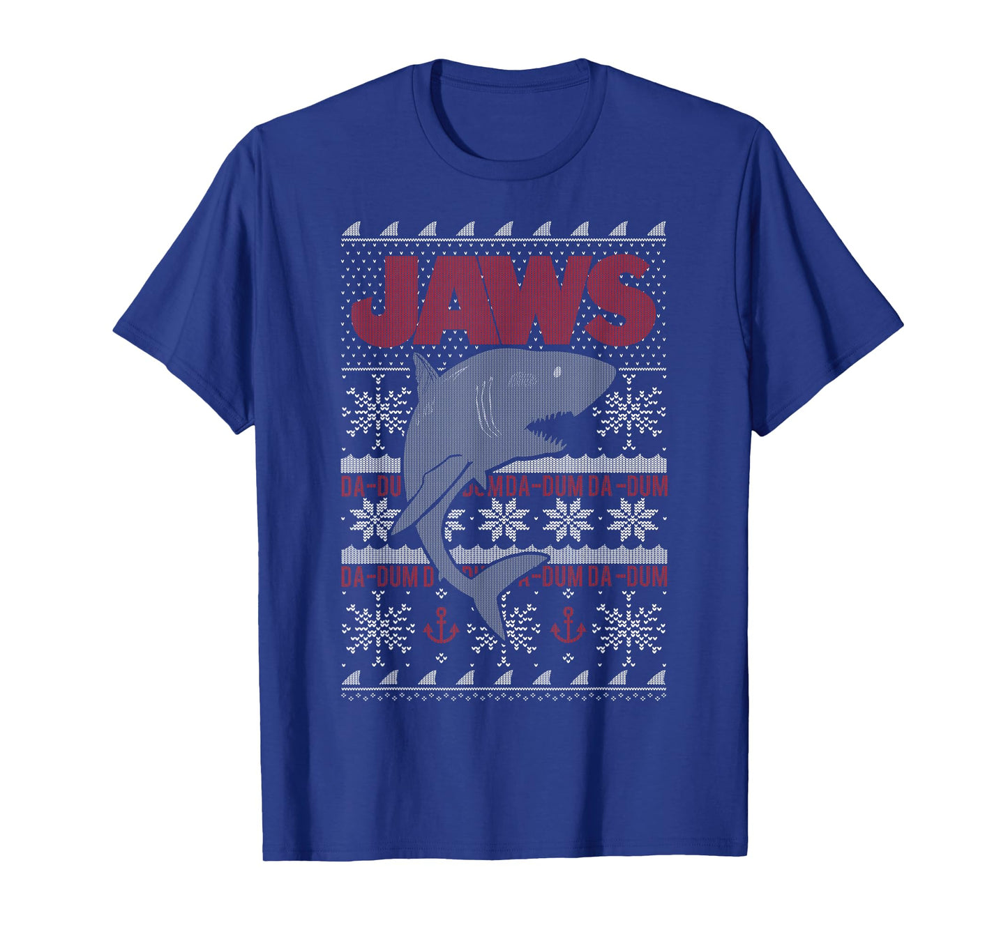 Jaws Dun Dun Shark Ugly Christmas Sweater T-Shirt