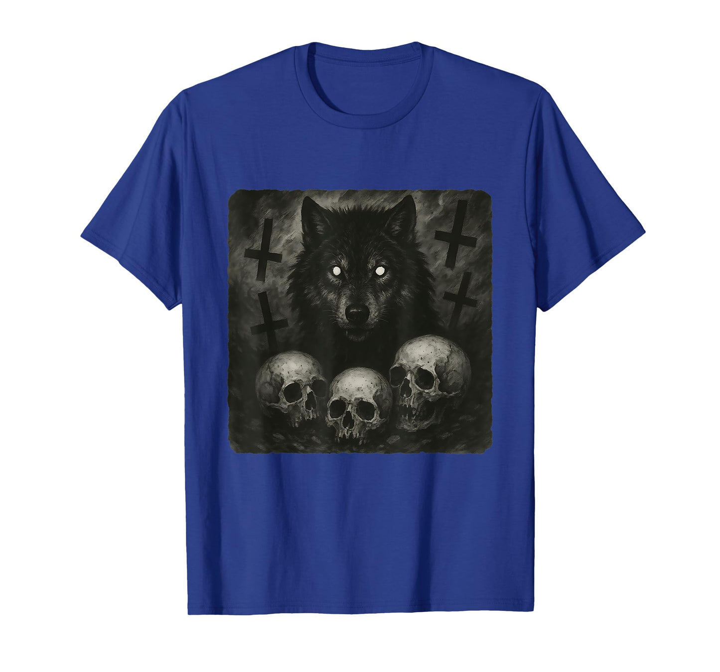 Wolf Wants A Satanic Halloween With Gothic Horror T-Shirt