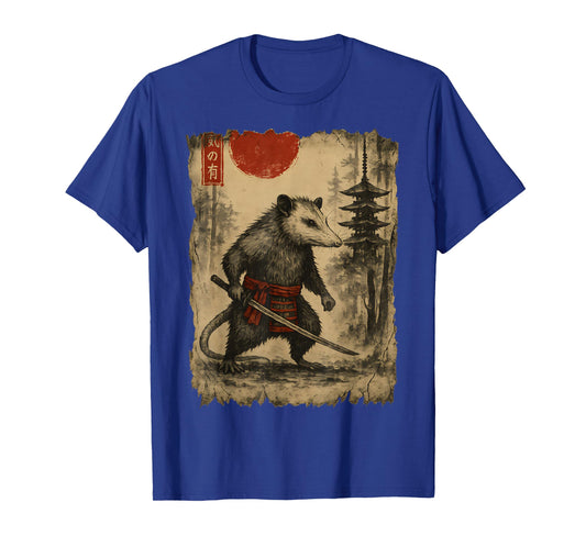 Samurai Possum Vintage Japanese Ukiyo-e Art Funny Men's T-Shirt