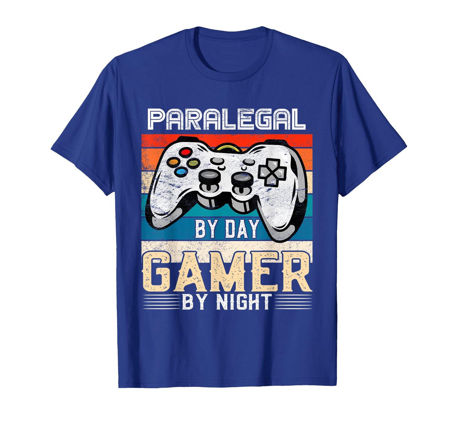 Paralegal by day gamer by night video gaming fans Retro T-Shirt