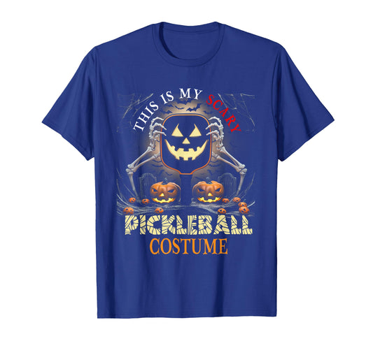 This Is My Scary Pickleball Costume Halloween Skeleton Lover T-Shirt