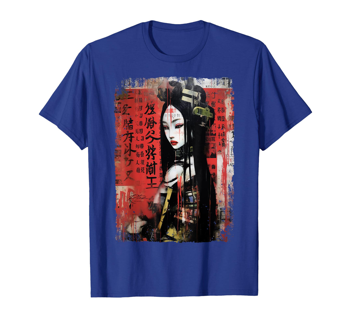 Hip Hop Y2K Vintage Hipster Edgy Urban Streetwear Geisha T-Shirt