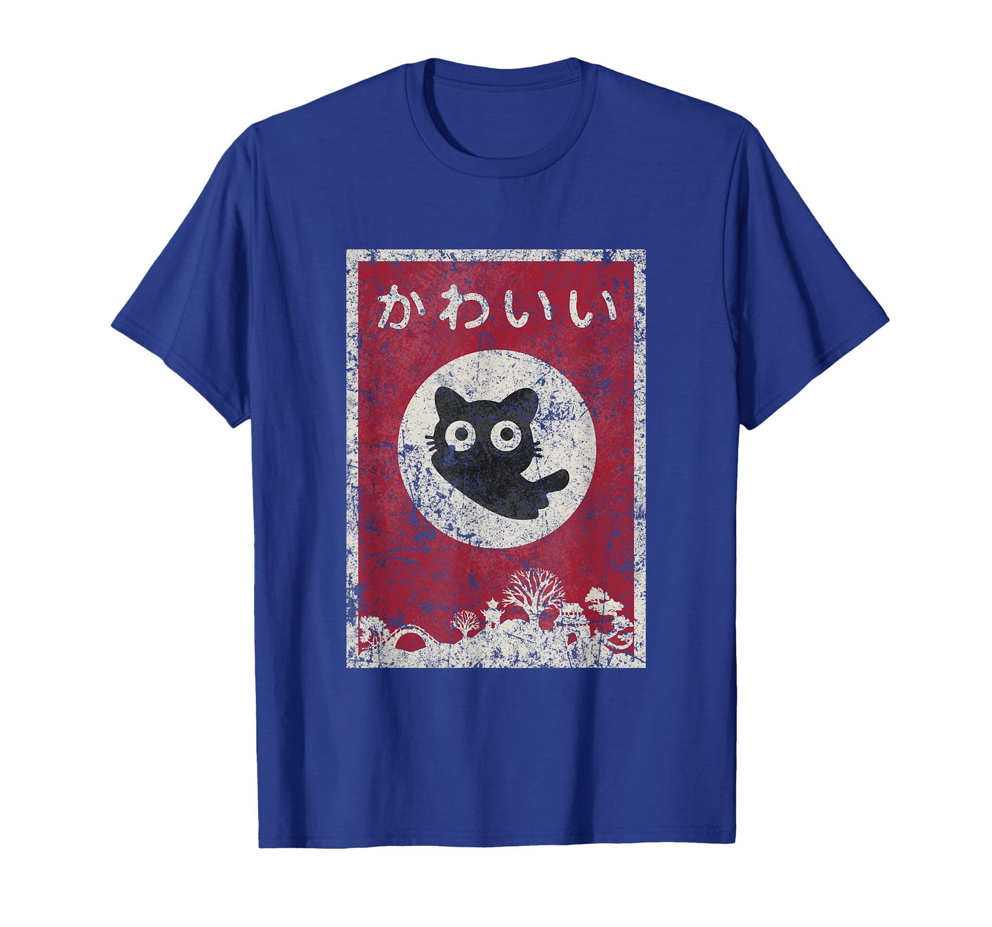 Kawaii cat Japanese Black Anime cat T-Shirt