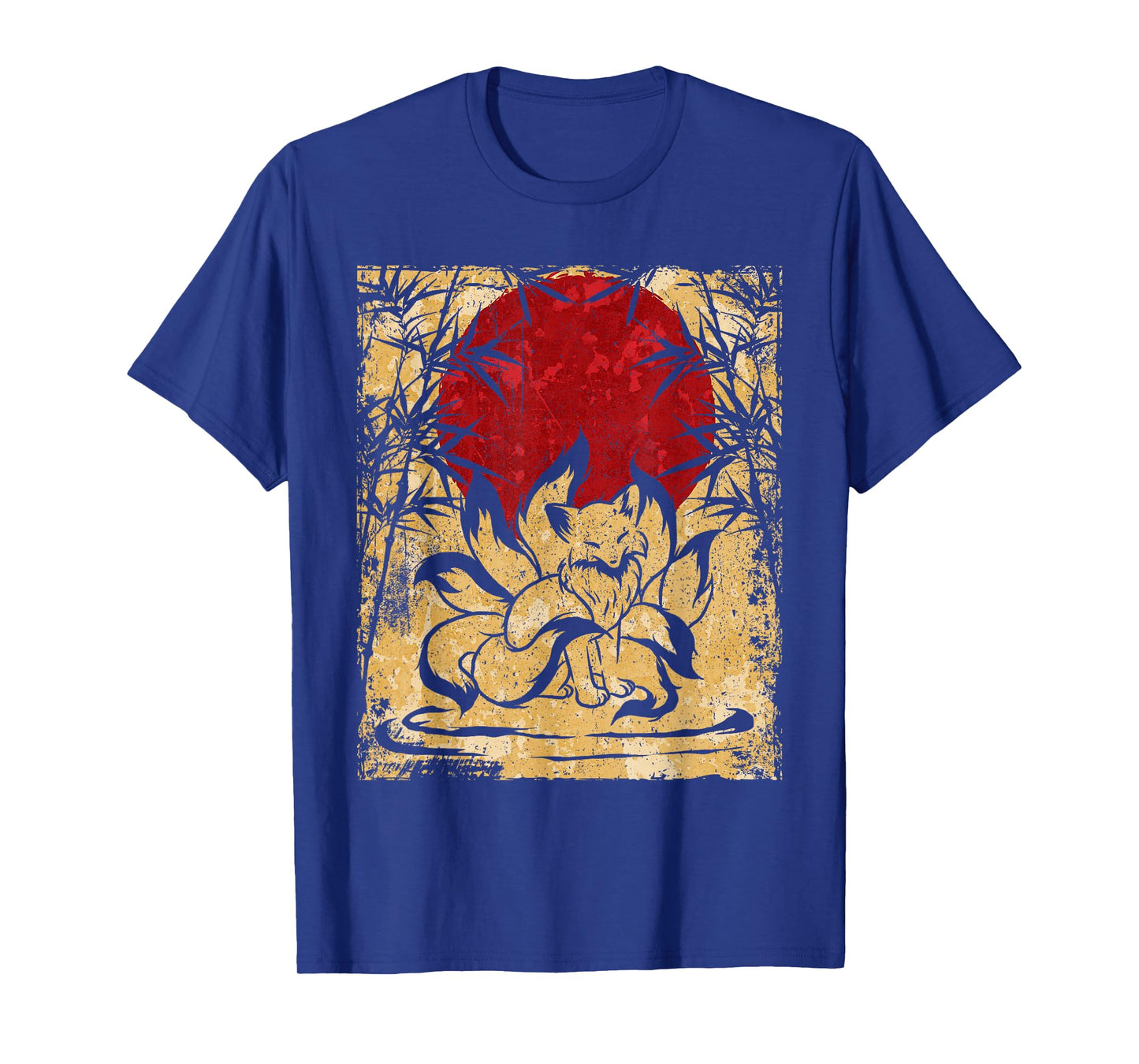 Nine-tailed fox Japanese retro art T-Shirt