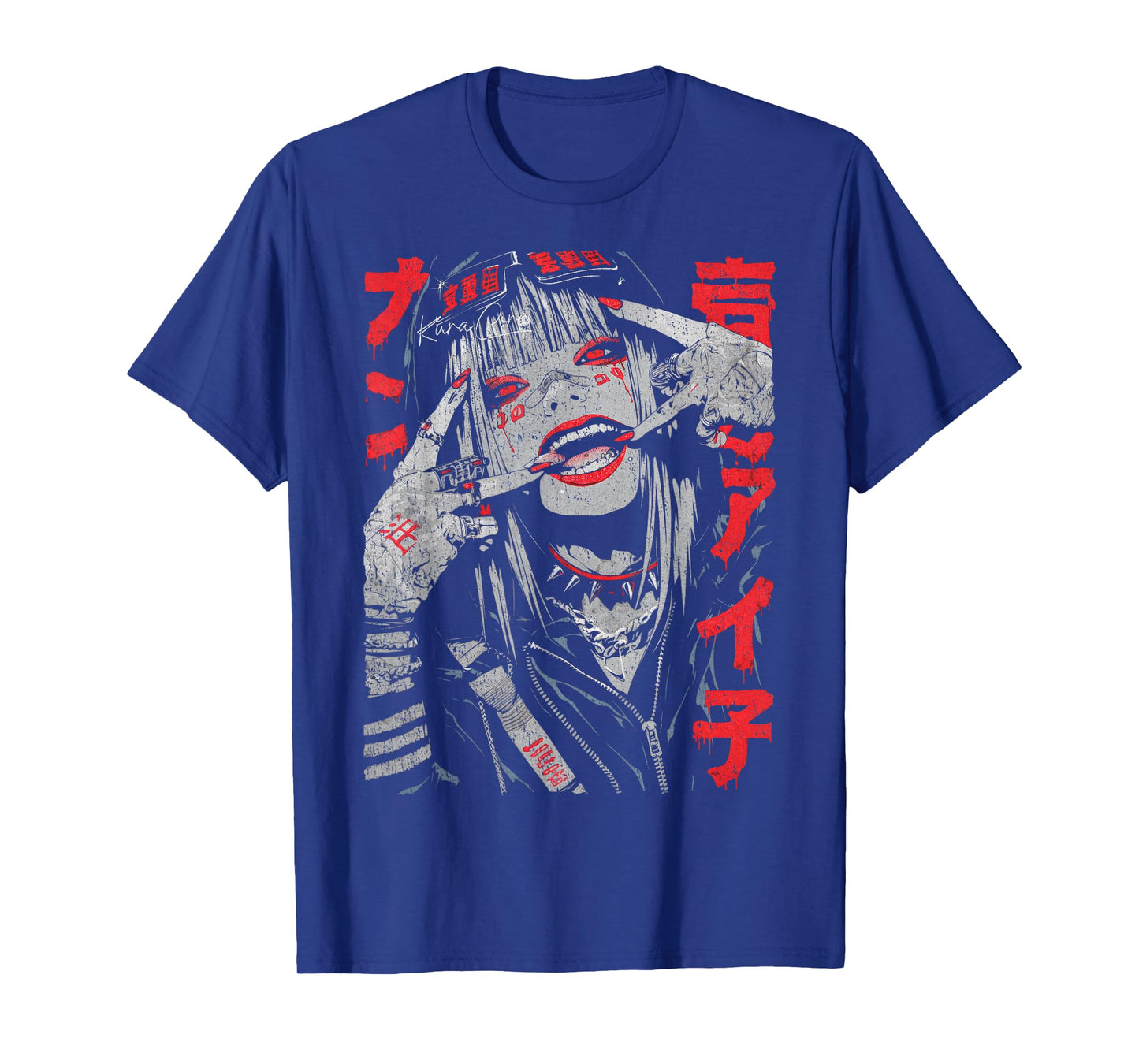 Japanese Streetwear Cyberpunk Y2K Retro Techwear Manga Anime T-Shirt