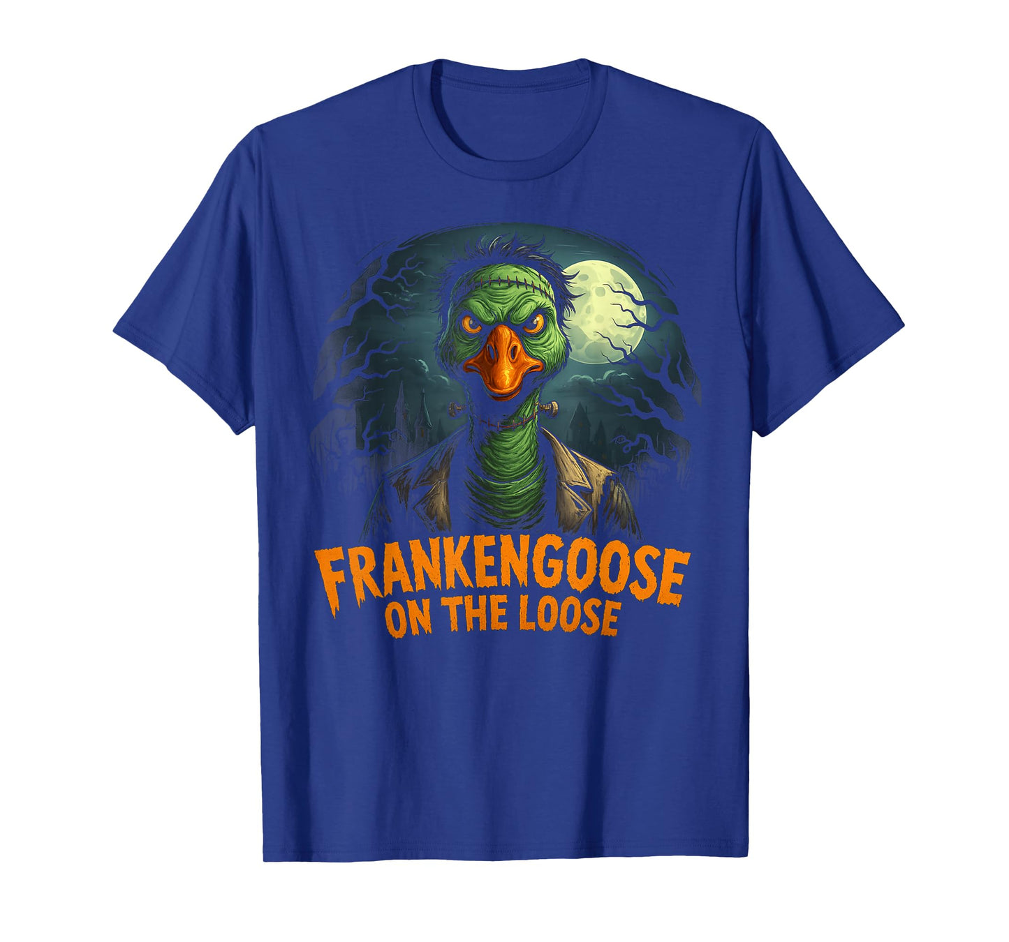 Frankengoose On The Loose Halloween Goose Frankenstein T-Shirt