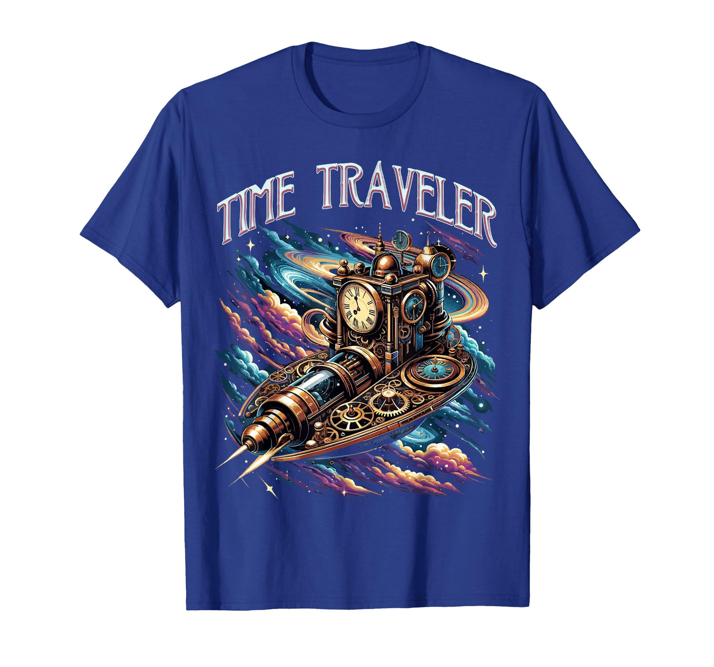 Time Travel Ship Funny Time Traveler Future Space Travel T-Shirt