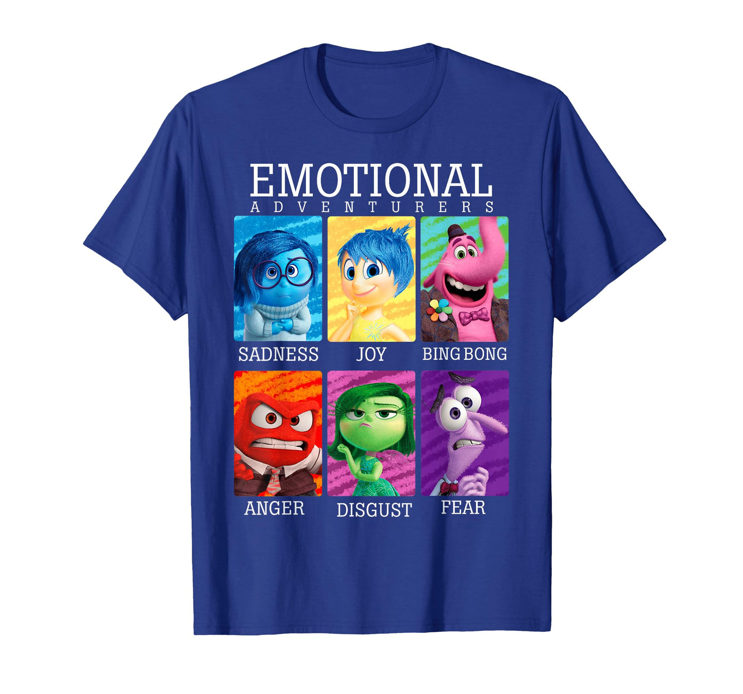 Disney Pixar Inside Out Emotions Yearbook Group T-Shirt T-Shirt Small