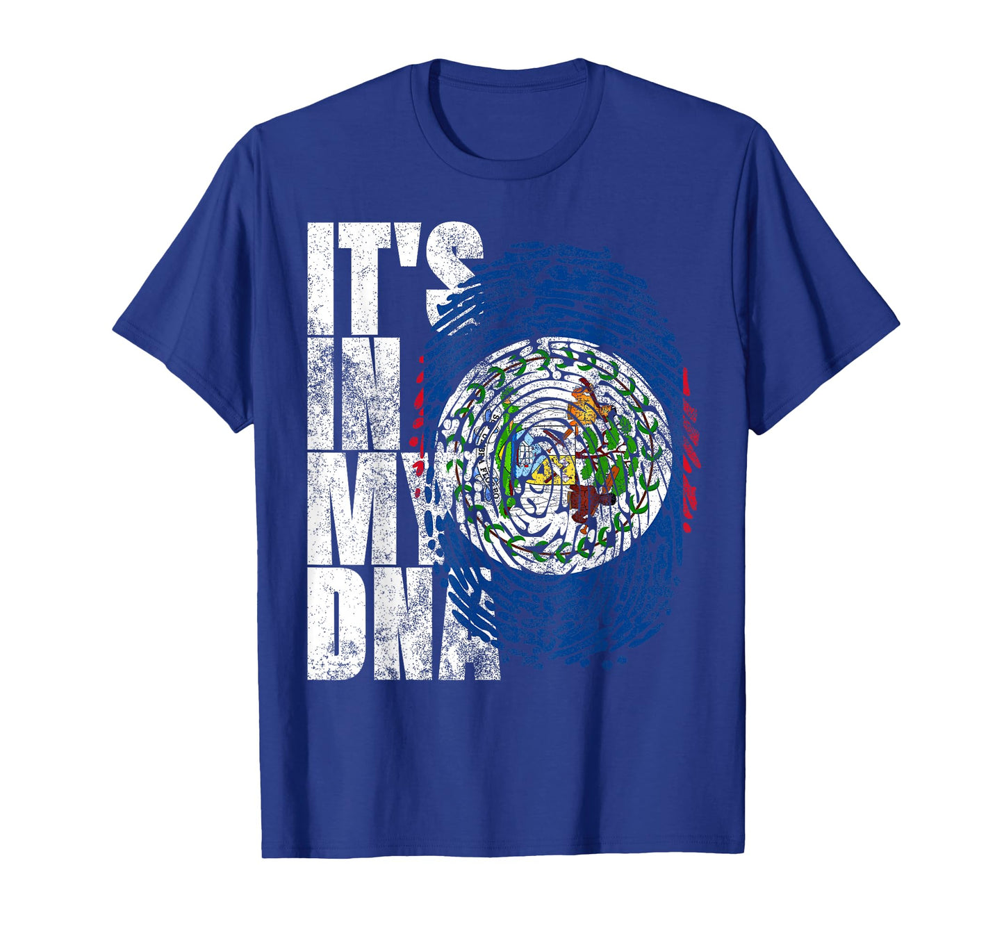 It's In My DNA Belize Gift Maya Creole Vintage Belizean Flag T-Shirt