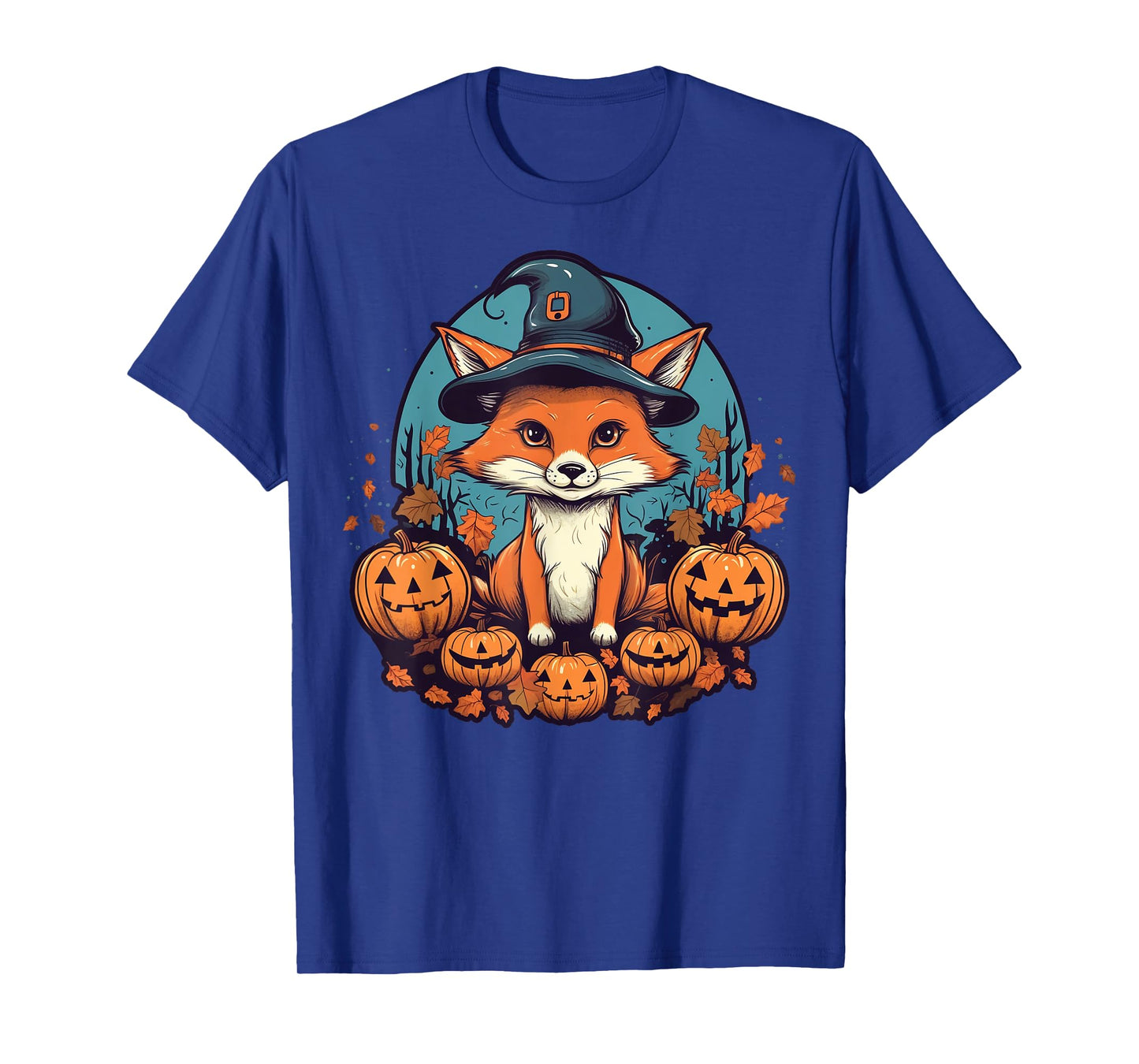 Pumpkin Fox costume on Fox Halloween T-Shirt