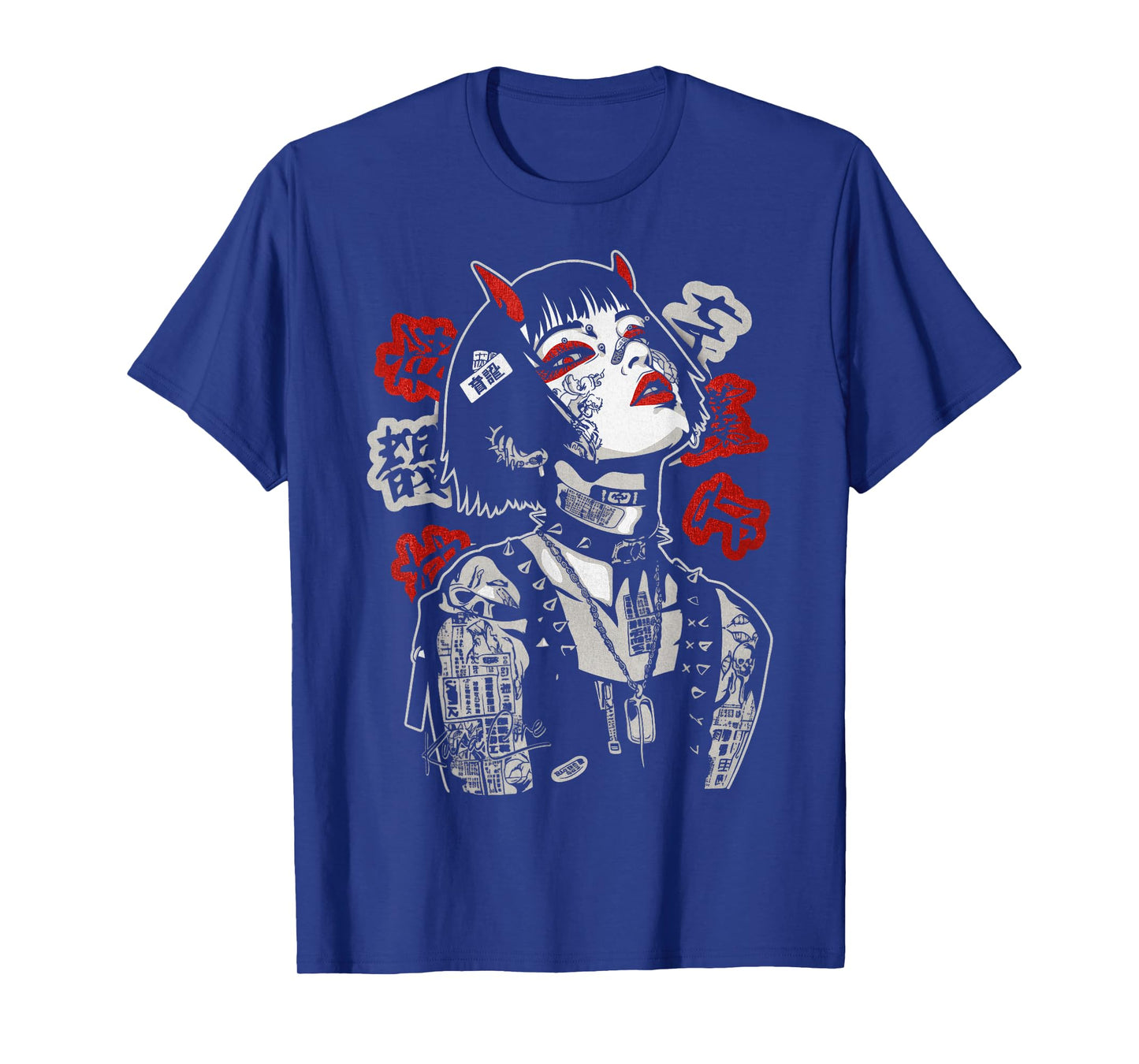 Japanese Streetwear Cyberpunk Y2K Techwear Retro Manga Anime T-Shirt