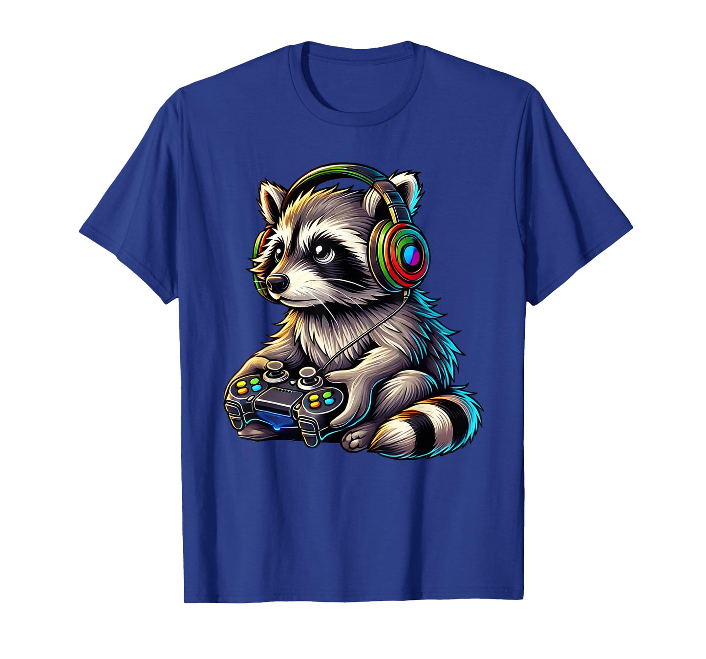 Gaming Raccoon Video Games Raccoon Lovers Gamers Boys Men T-Shirt
