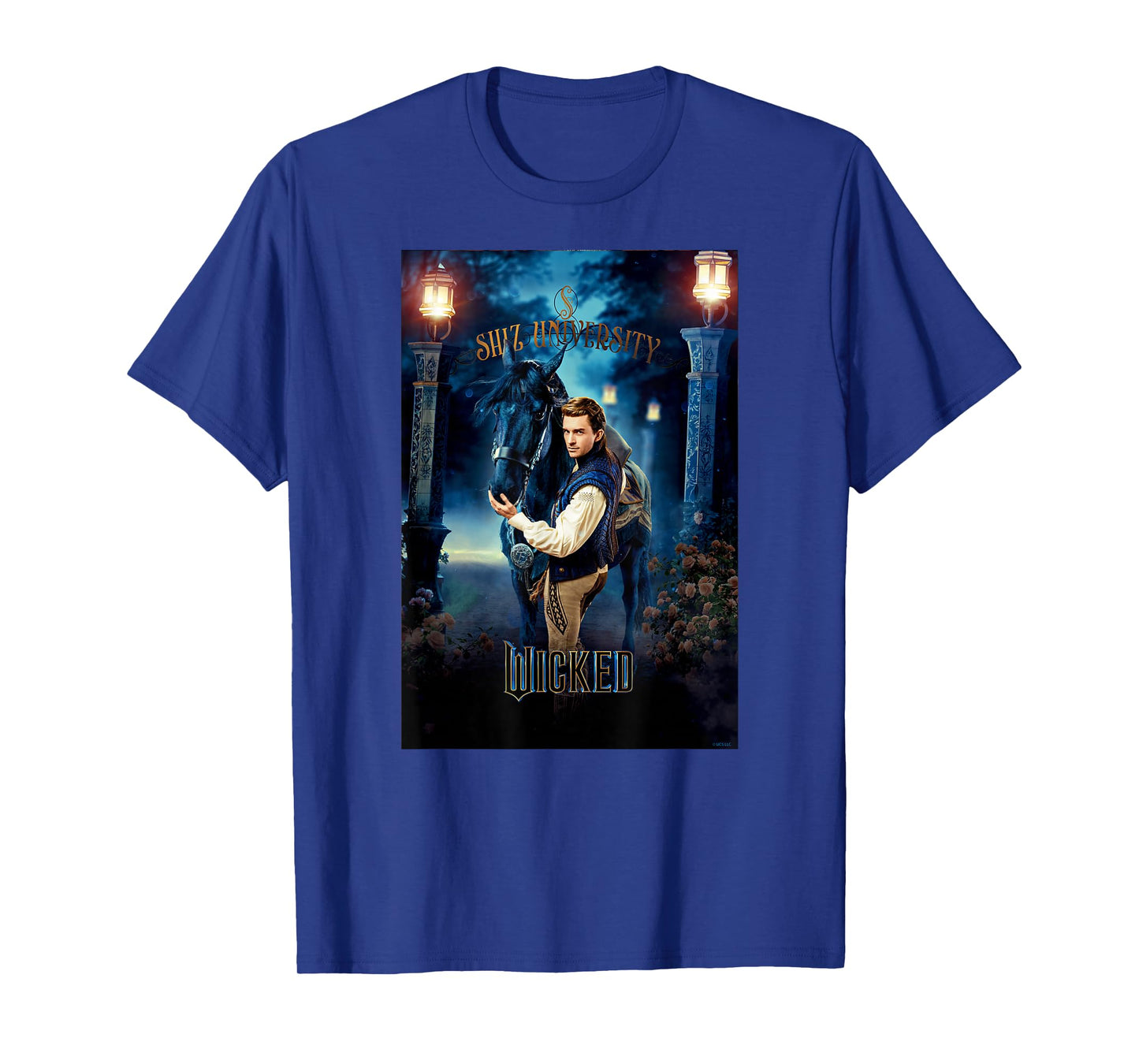 Wicked Fiyero Gates of Shiz Poster T-Shirt