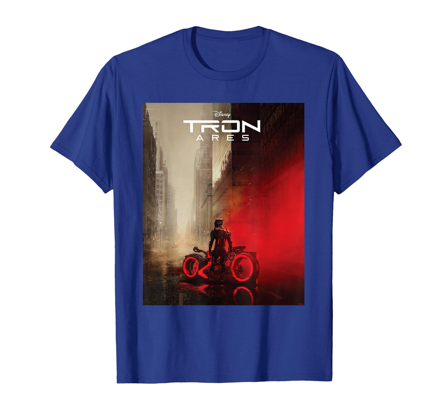 Disney TRON: Ares Lightcycle City Official Movie Poster Art T-Shirt