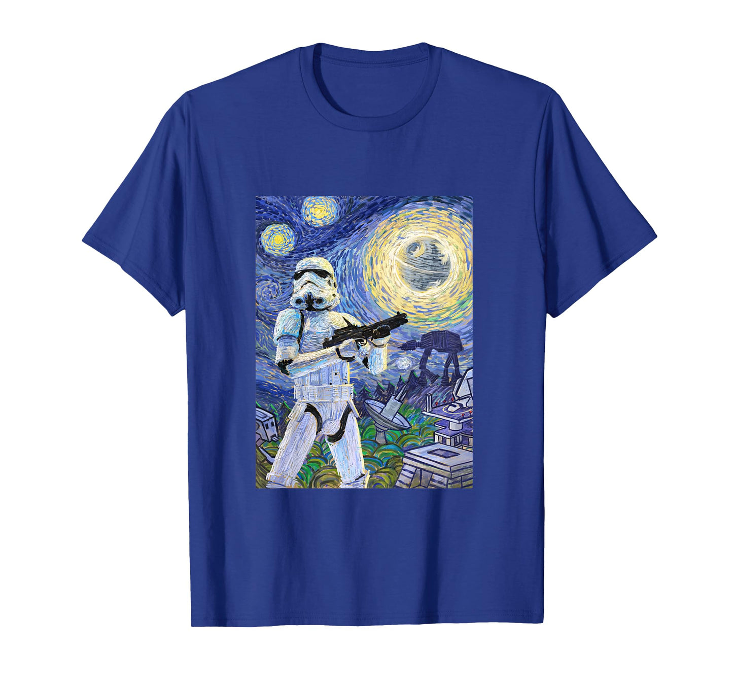 Kids Star Wars Classic Stormtrooper Van Gogh Starry Night Print T-Shirt