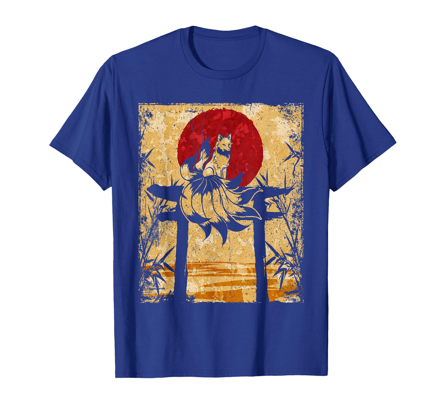 Nine-tailed fox Japanese retro art T-Shirt