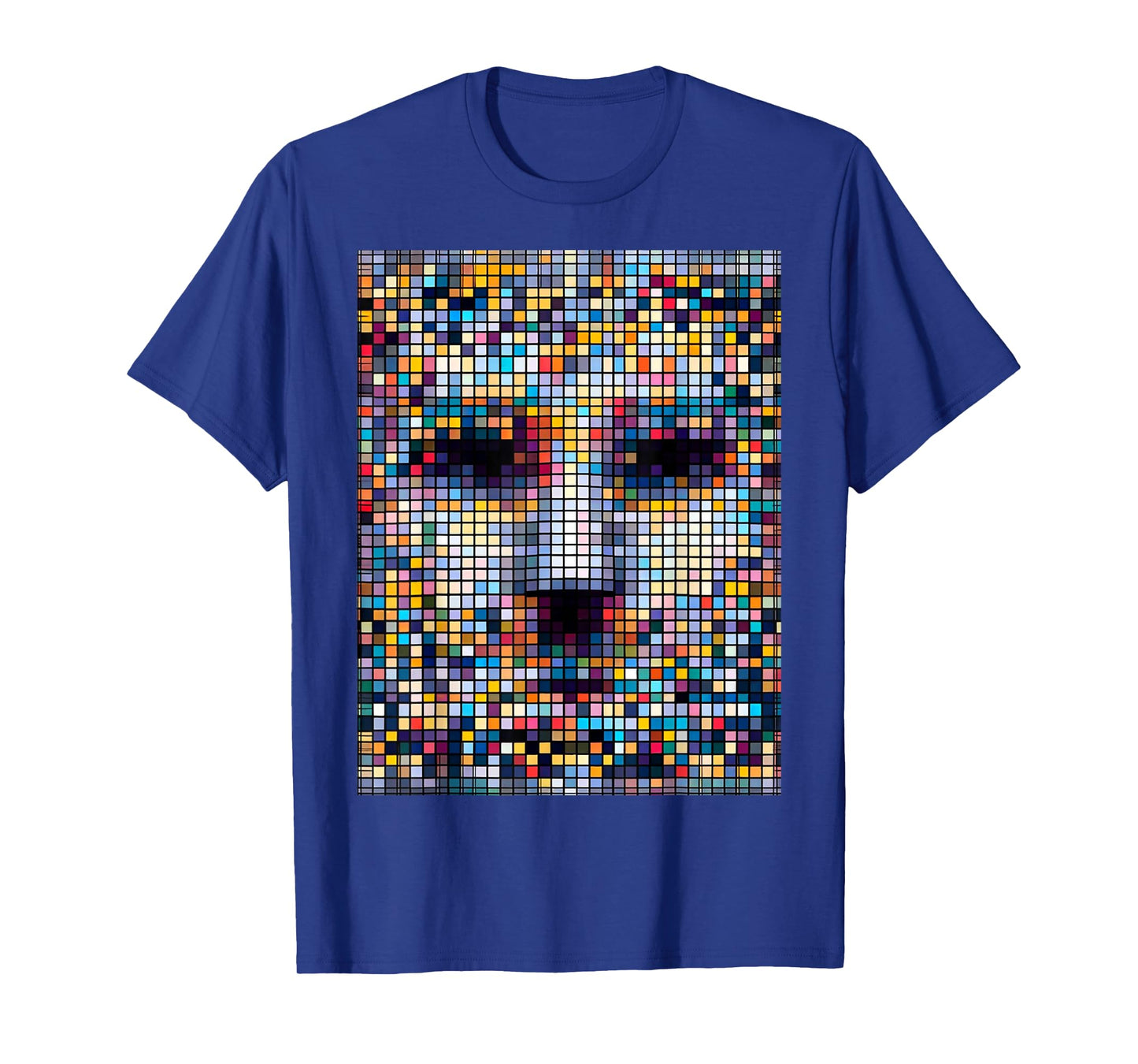 Glitchgear Anti-Surveillance Adversarial Fashion Anti-Facial Recognition Pixelated T-Shirt, Small, Black