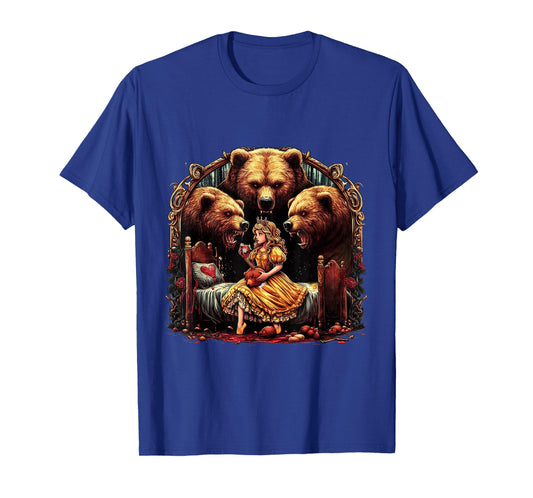Goldilocks and the Three Bears, Horror Fans Design T-Shirt