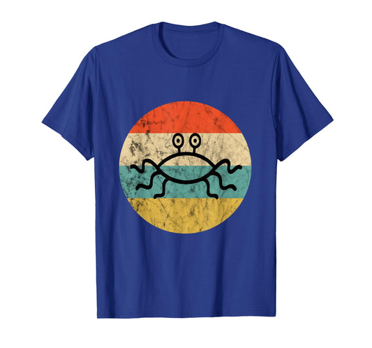 Flying Spaghetti Monster Pastafari Retro Sunset Church FSM T-Shirt