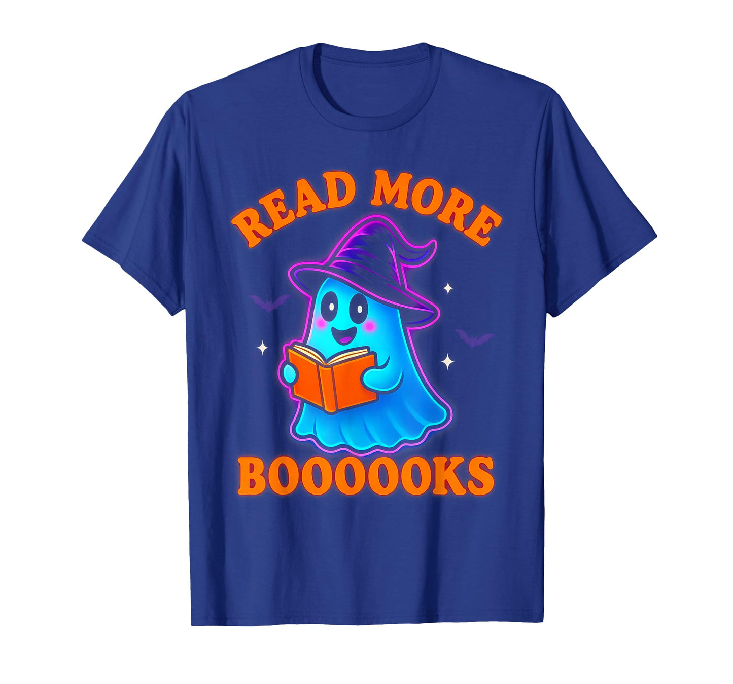 Read More Books Halloween Book Cute Ghost Reading Teaching T-Shirt