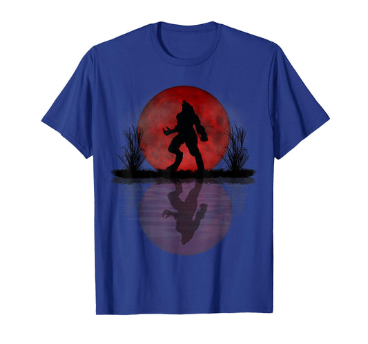 Werewolf Under A Full Blood Moon Howling Tee T-Shirt