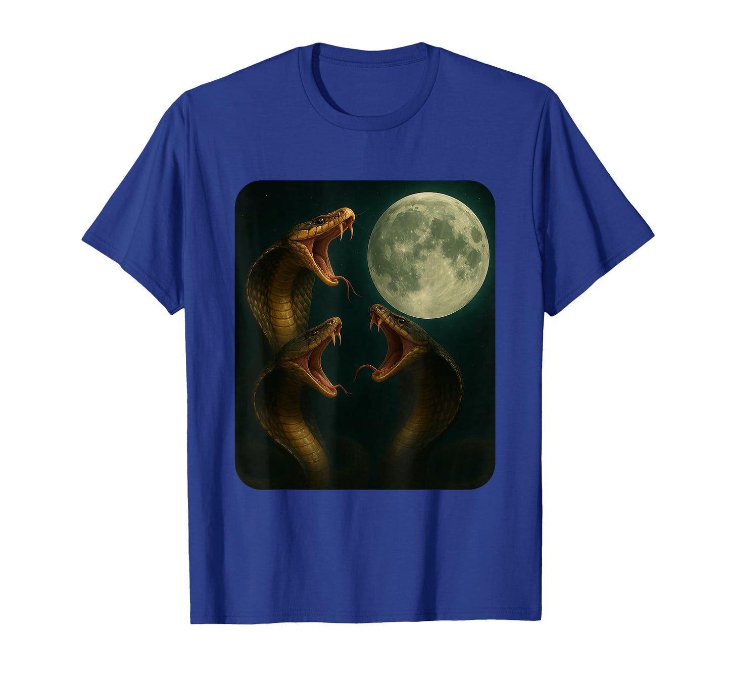 Three Cobras Moon | Funny 3 Wolfs Meme Nerdy T-Shirt