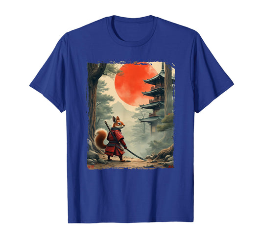 Samurai Squirrel | Japanese Vintage Art, Squirrel T-Shirt