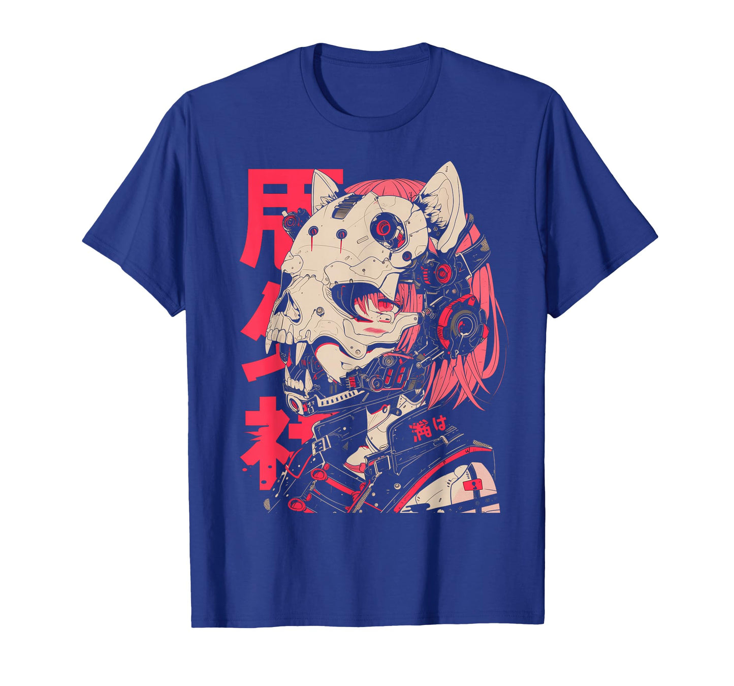 Anime Manga Cyberpunk Aesthetic Techwear Harajuku Cat Girl T-Shirt