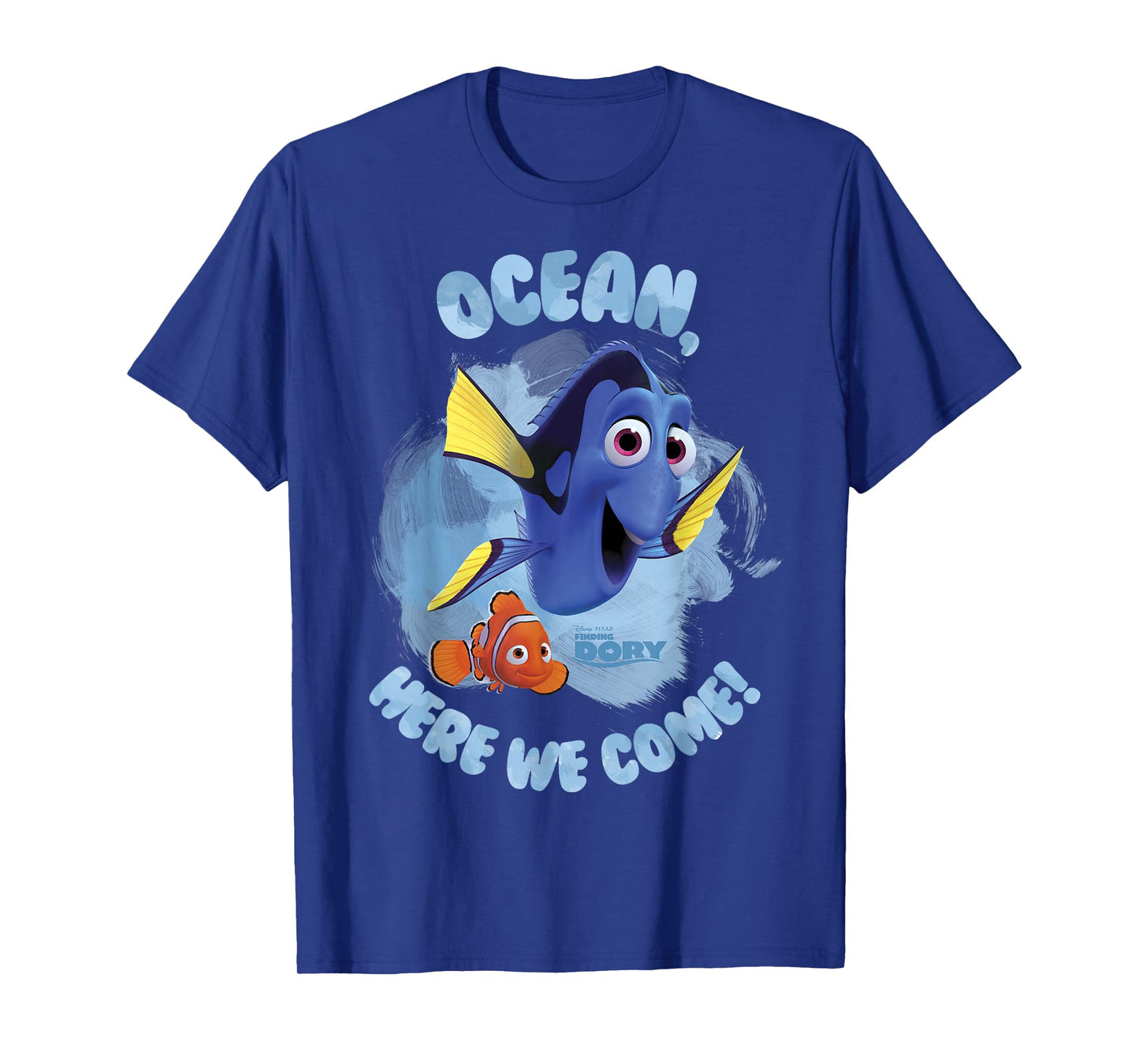 Disney Pixar Finding Dory Ocean Here We Come Watercolor T-Shirt