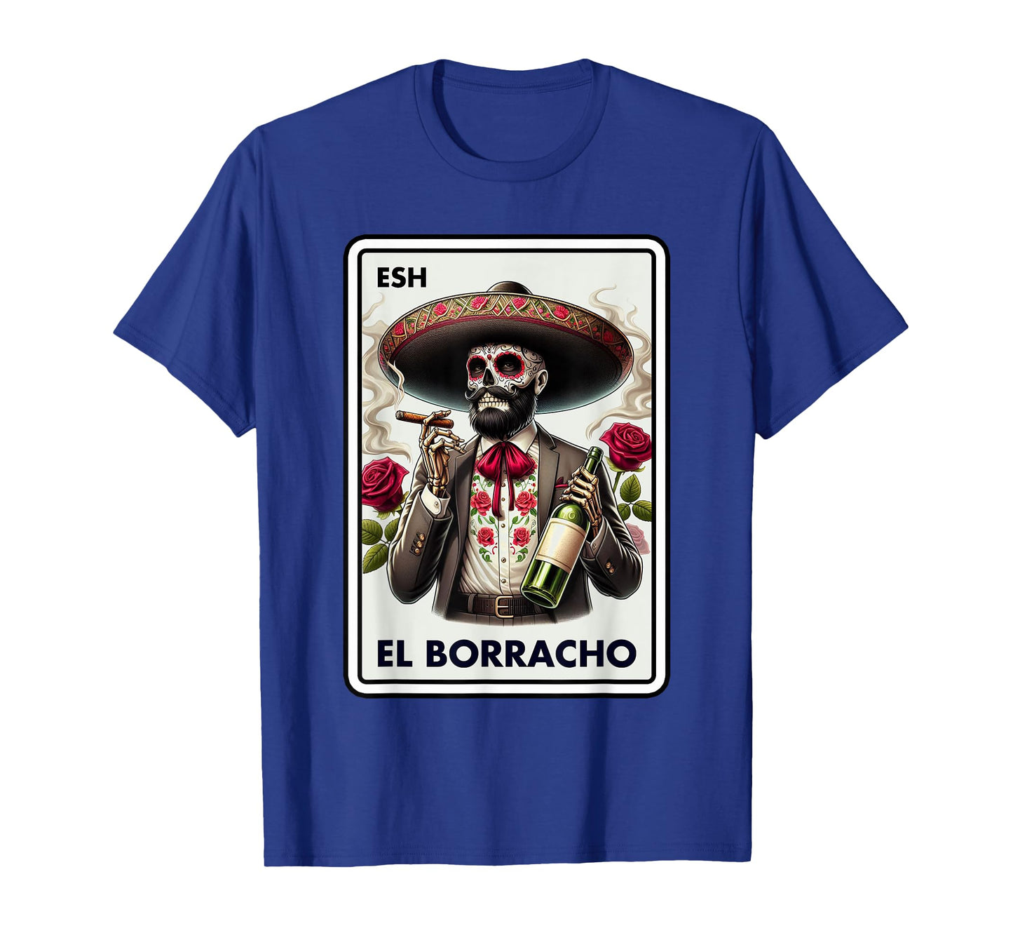 Mexican Spanish Drinking El Borracho Mexican Bingo Card T-Shirt