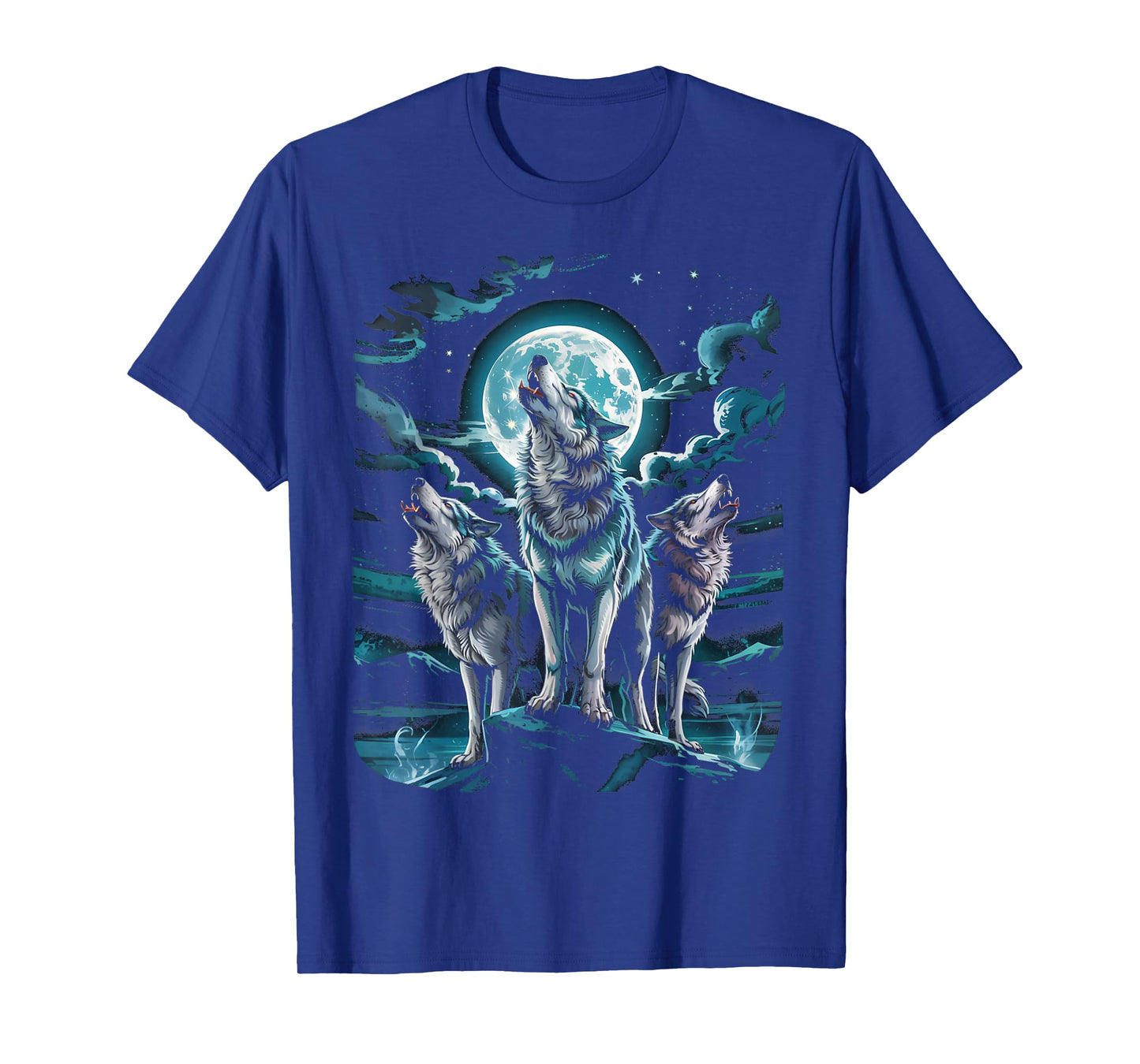 3 Dire Wolf In The Moon White Wolf Animal Dire Wolf T-Shirt