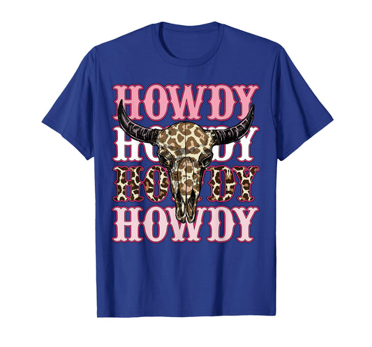 Howdy Southern Western Girls Country Rodeo Cowgirl Vintage T-Shirt