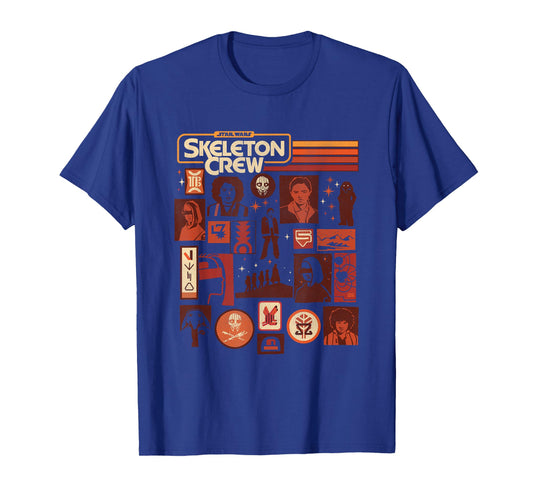 Star Wars Skeleton Crew Adrift In Space Jumble T-Shirt